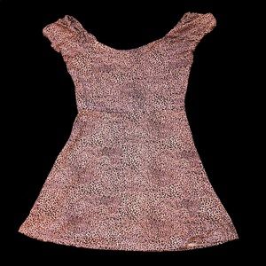 Pink cheetah print dress